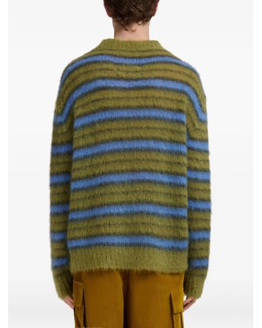 Pull À Rayures Marni pour homme en coloris Green