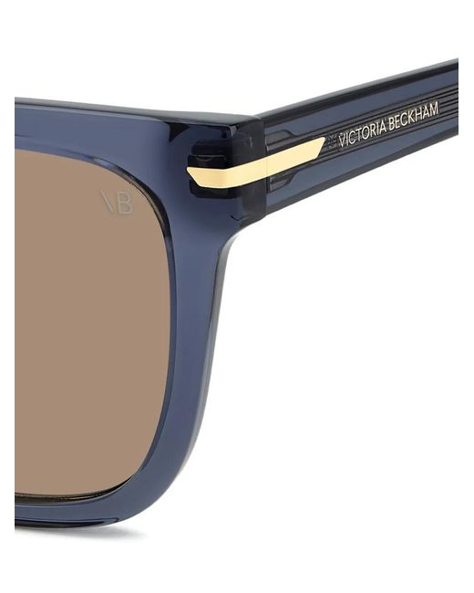 Victoria Beckham Gray Square-Frame Sunglasses