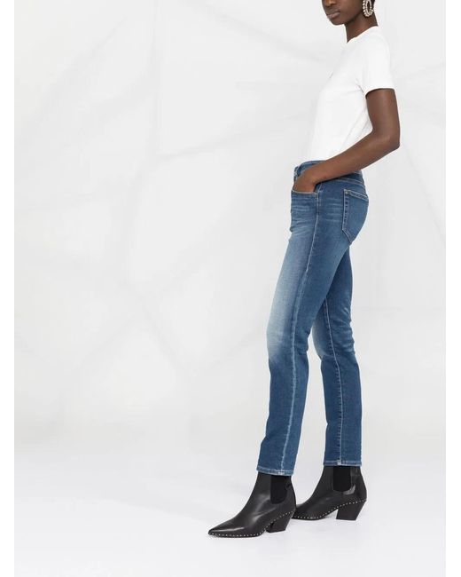 DIESEL Blue D-Ollies Joggjeans Straight-Leg Jeans