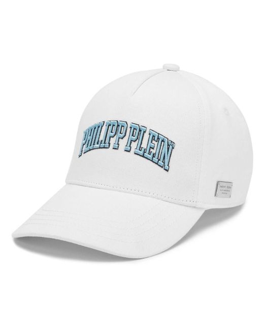 Philipp Plein White Logo-embroidered Baseball Cap