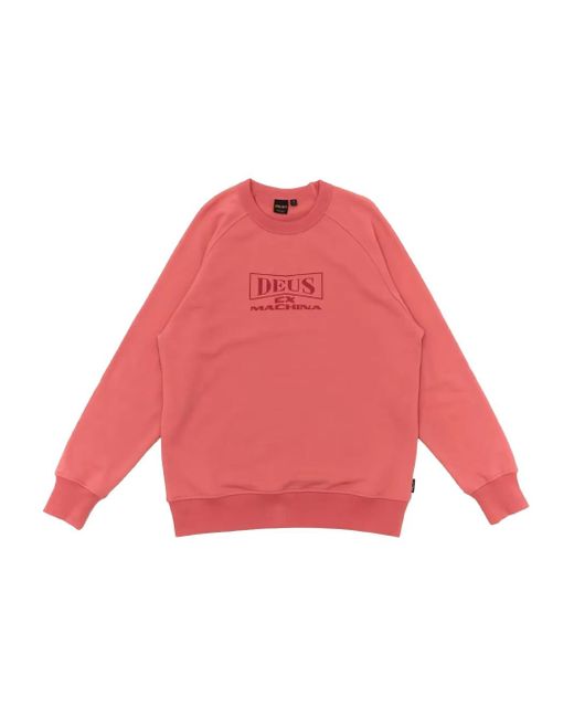 Deus Ex Machina Red Jethro Crew-neck Sweatshirt for men