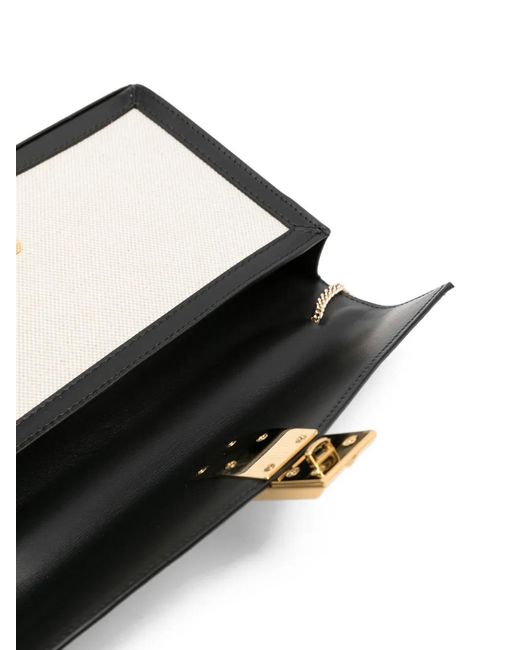 DeMellier London White Vancouver Canvas Clutch Bag