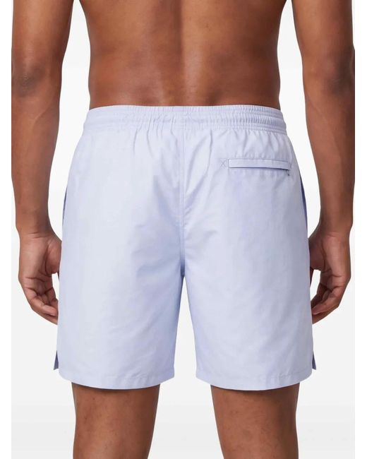 Marane Blue Drawstring-Waist Swim Shorts for men