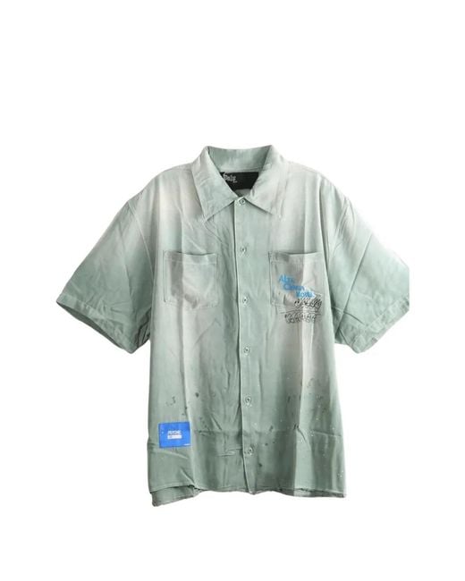 PALY Blue Alta Cienega Graphic-Print Shirt for men