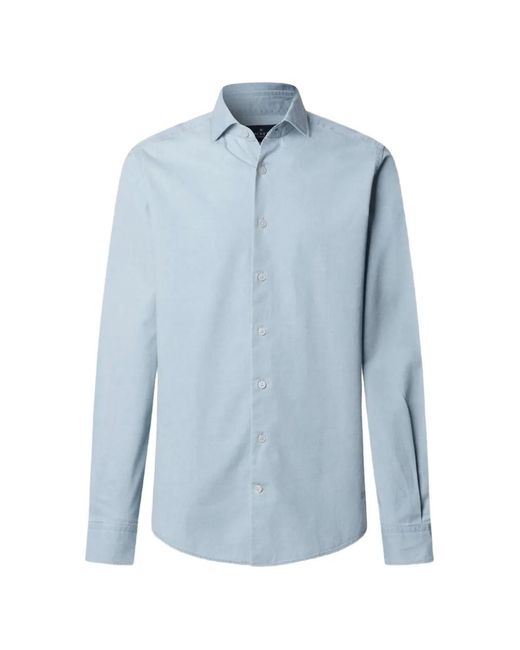 Camicia Denim di Hackett in Blue da Uomo