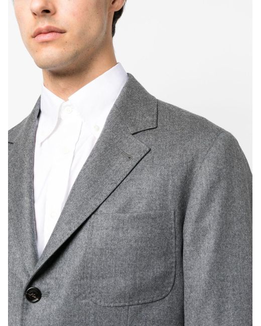 メンズ Brunello Cucinelli シングルジャケット Gray