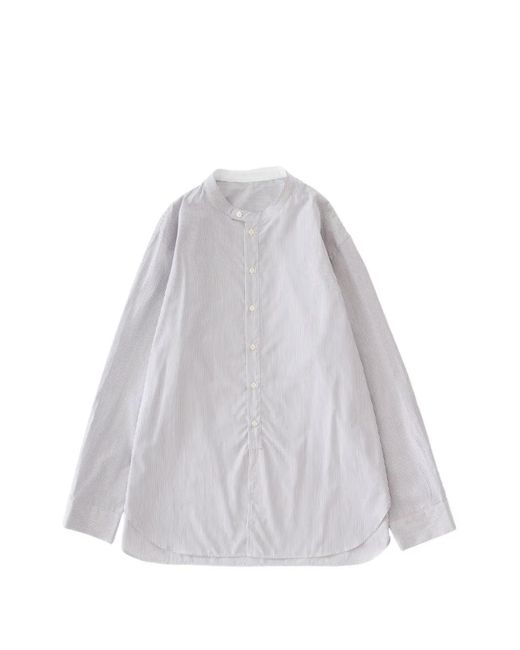 Studio Nicholson White Chemise Nick À Rayures for men