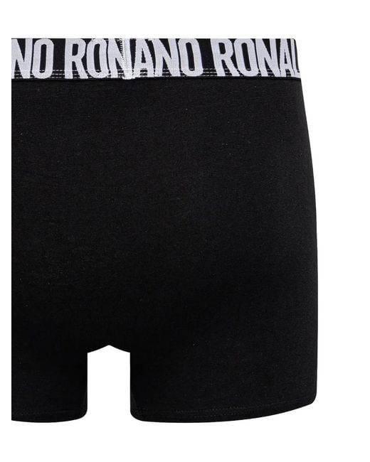Cristiano Ronaldo CR7 Black Logo-Waistband Trunks for men