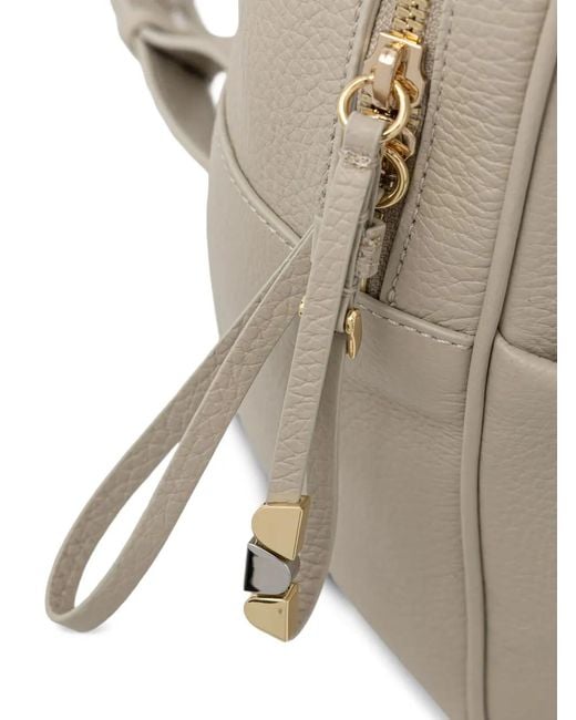 Coccinelle Natural Nory Grained Leather Backpack
