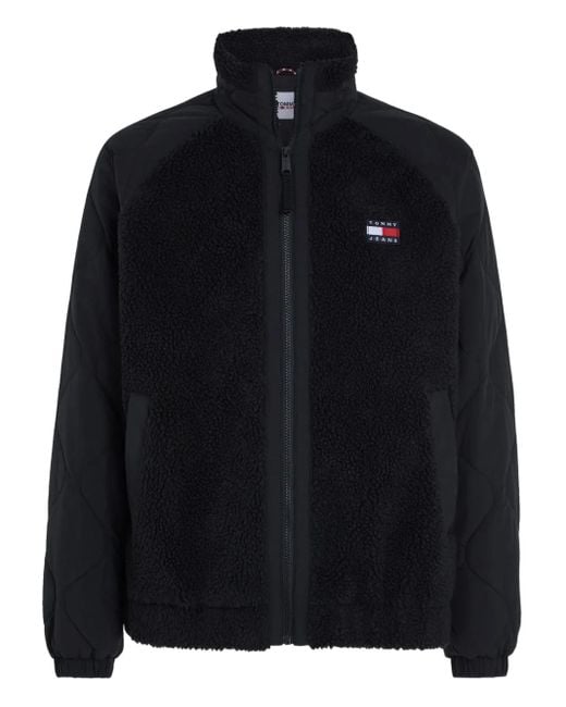 Chaqueta con parche del logo Tommy Hilfiger de hombre de color Black