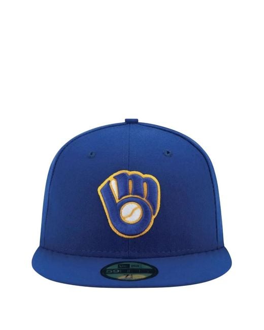 KTZ Blue X Milwaukee Brewers Mlb 59Fifty Cap