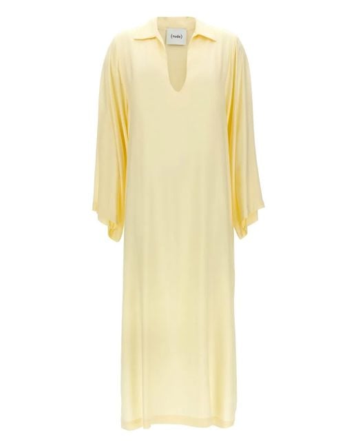 Nude Yellow Langärmeliges Kleid
