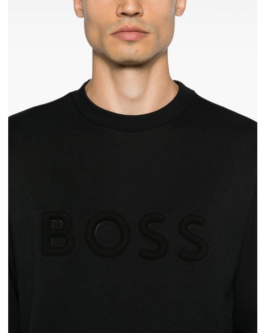 Boss Black 3D-Moulded Logo Sweatshirt for men