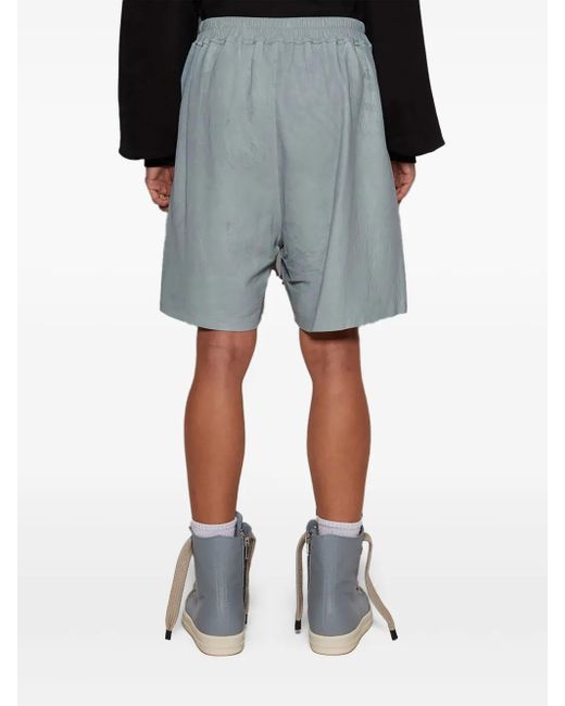メンズ Rick Owens レザー ショートパンツ Gray