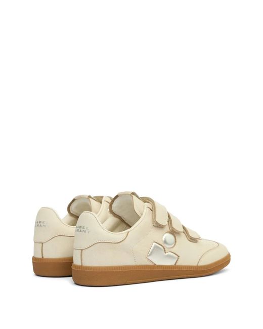Isabel Marant White Beth Logo-Detail Sneakers