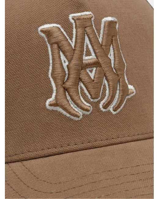 Amiri Brown Ma Outline Trucker Hat for men