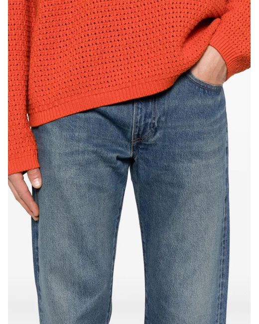 Levi's Blue Logo-Patch Jeans for men