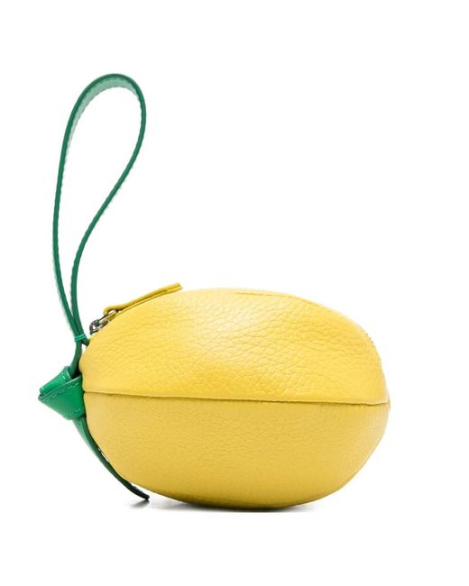 Hereu Yellow Lemon-Design Mini Clutch Bag