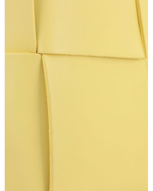Bottega Veneta Yellow Arco Leather Tote Bag