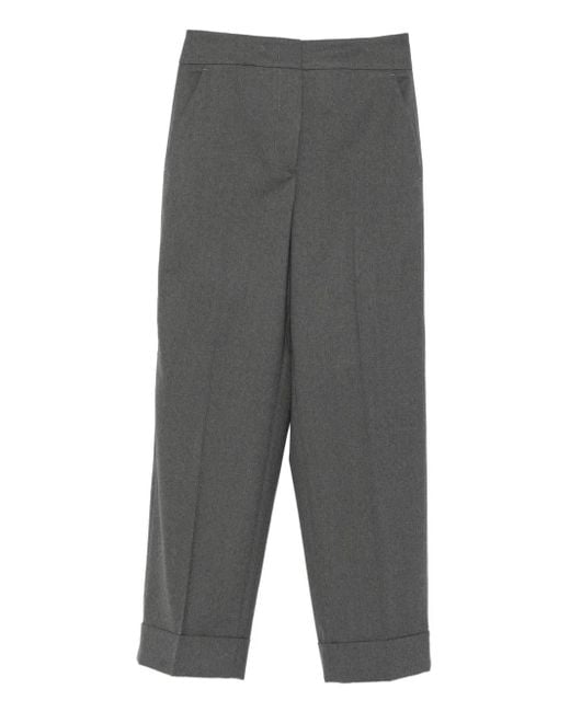 Peserico Broek Met Cuffs in het Gray
