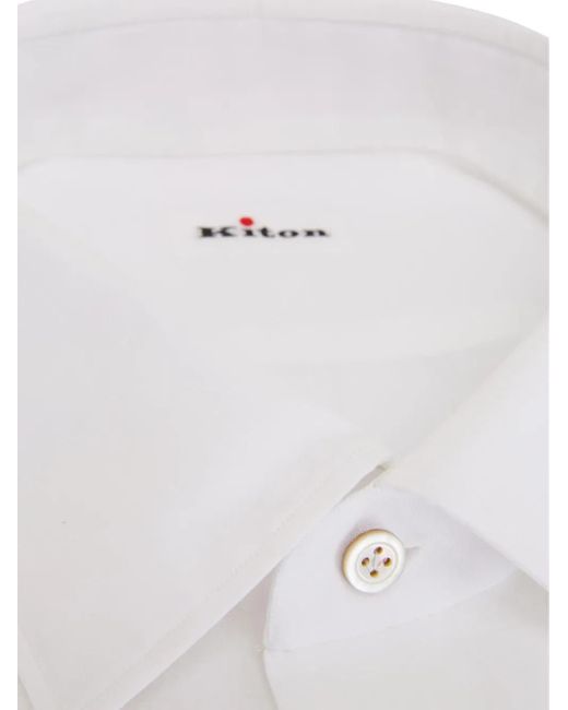 Kiton Black Button-Down Shirt for men