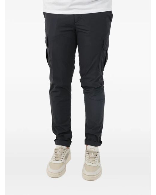 Rrd Blue Tonal Stitching Cargo Trousers for men