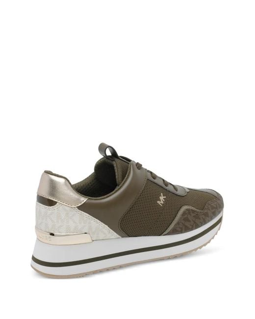MICHAEL Michael Kors Green Baskets Raina À Logo Imprimé