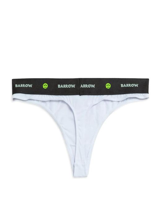 Barrow Black Logo-Waistband Thongs (Set Of Three)