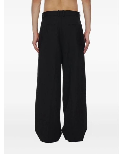 Studio Nicholson Blue Double-Pleat Trousers for men