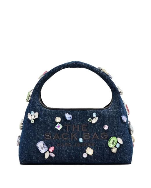 Borsa A Spalla Denim Con Decorazione di Marc Jacobs in Blue