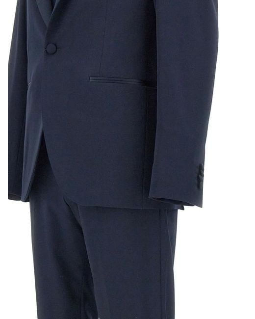 Corneliani Blue Wool Suit for men