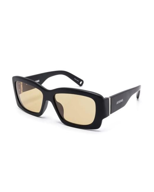 Jacquemus Natural Rectangle-Frame Sunglasses