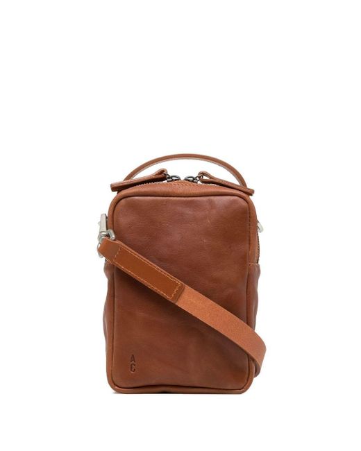 Ally Capellino Brown Hurley Calvert Leather Crossbody Bag
