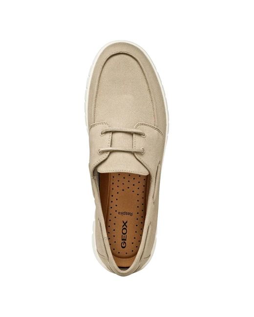 Geox White Flextride Lace Fastening Boat Shoes for men