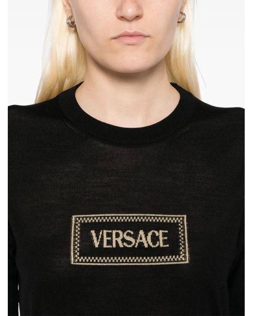 Versace Black Logo Top