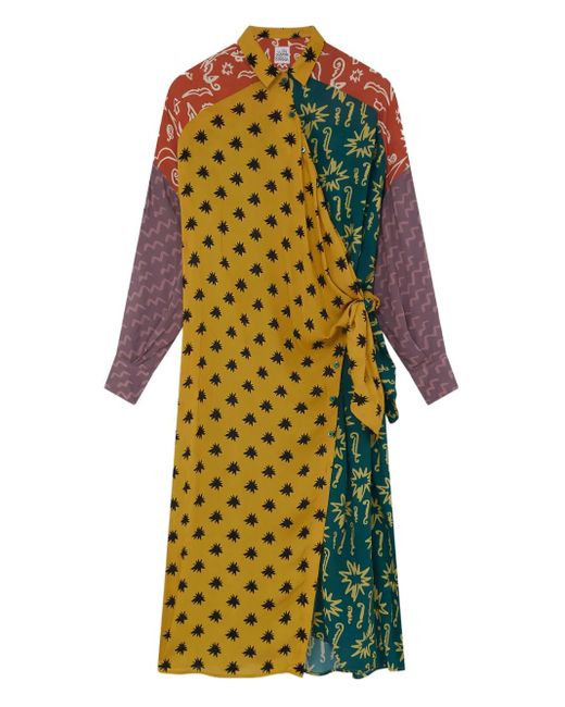 Donde Esteban Yellow Estrellitas Midikleid