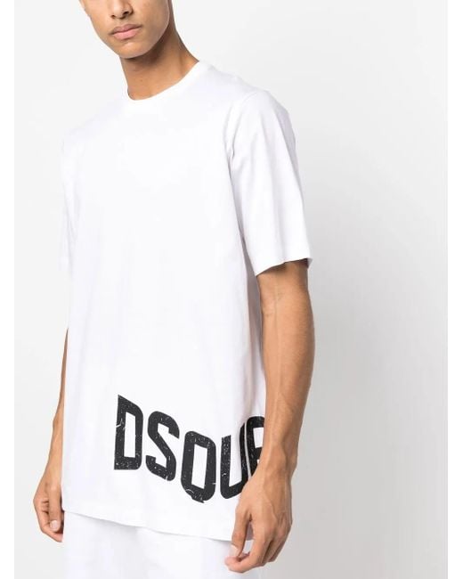 DSquared² White D2 Slouch T-shirt for men
