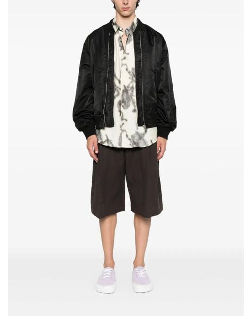 Axel Arigato Black Zip-Front Bomber Jacket for men