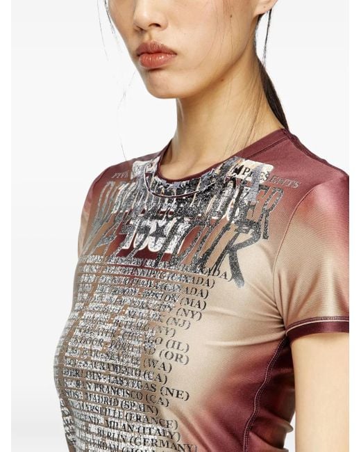 DIESEL Brown Remaster Capsule T-kalyc T-shirt