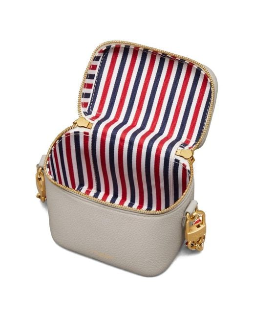 Thom Browne White Leather Cross Body Bag