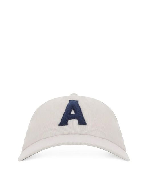 Autry Blue Corduroy Logo-Patch Baseball Cap