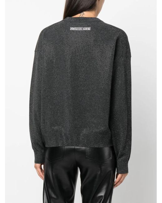 Alexander Wang Gray Pullover Mit Strass
