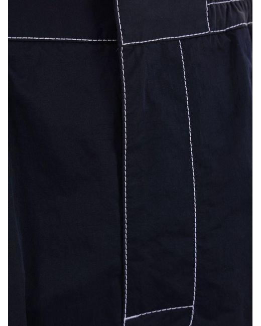 Bottega Veneta Blue Contrast-stitching Wide-leg Trousers for men