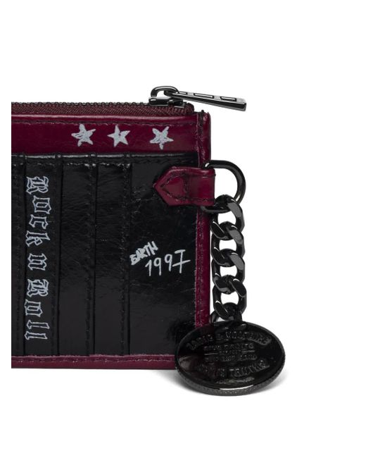 Portafoglio Sunny Card Punk di Zadig & Voltaire in Purple