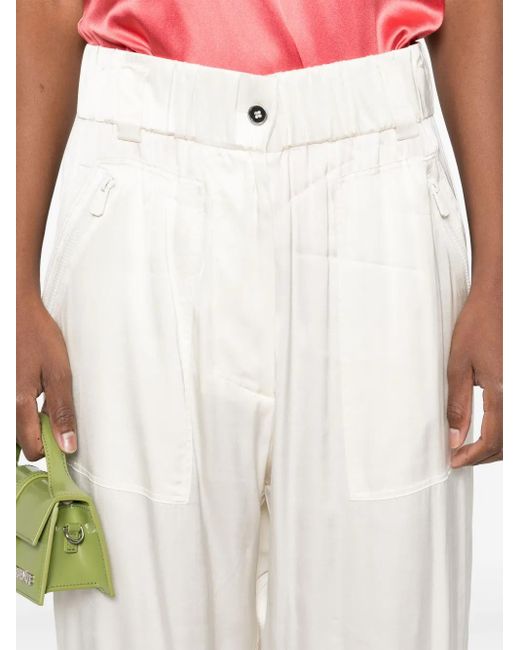 Pinko サテンパンツ White