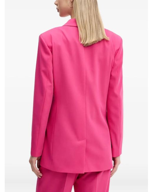 HUGO Pink Double-Breasted Blazer