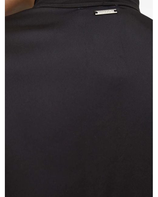 Liu Jo Black Pleated Tie Mini Dress