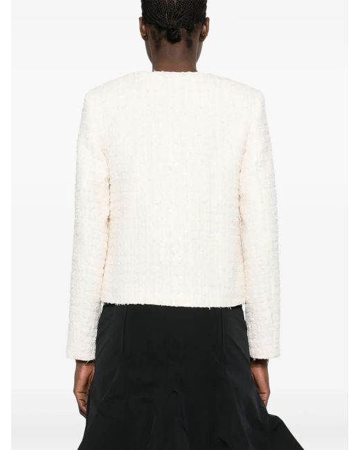 Nissa White Bouclé Jacket