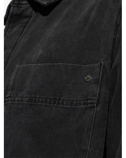 Etudes Studio Jeanshemd Mit Nieten in Black für Herren
