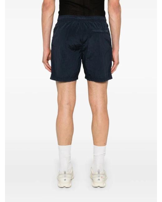 Stone Island Blue Mid-Thigh Shorts for men